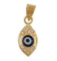 Gold Filled Zirconium "Eye" Pendant
